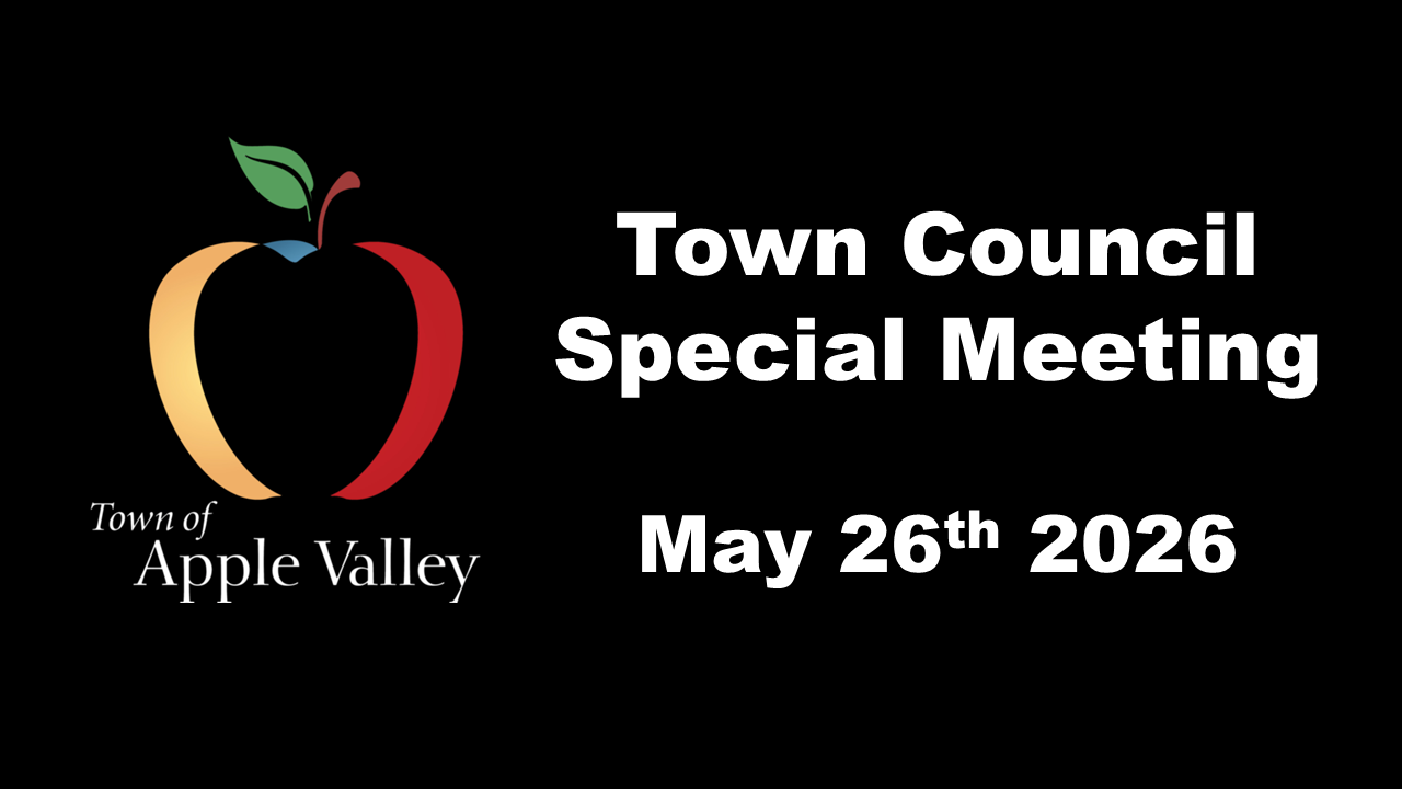 Town Council Special Meeting - 8/26/2025 5:00:00 PM - 05/26/2026